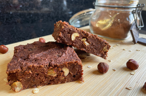 Vegane Brownies - ohne Mehl, super saftig & schokoladig!