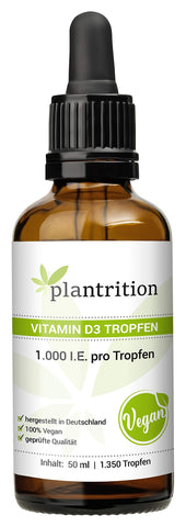 Vitamin D3 Tropfen, 1000 I.E. pro Tropfen
